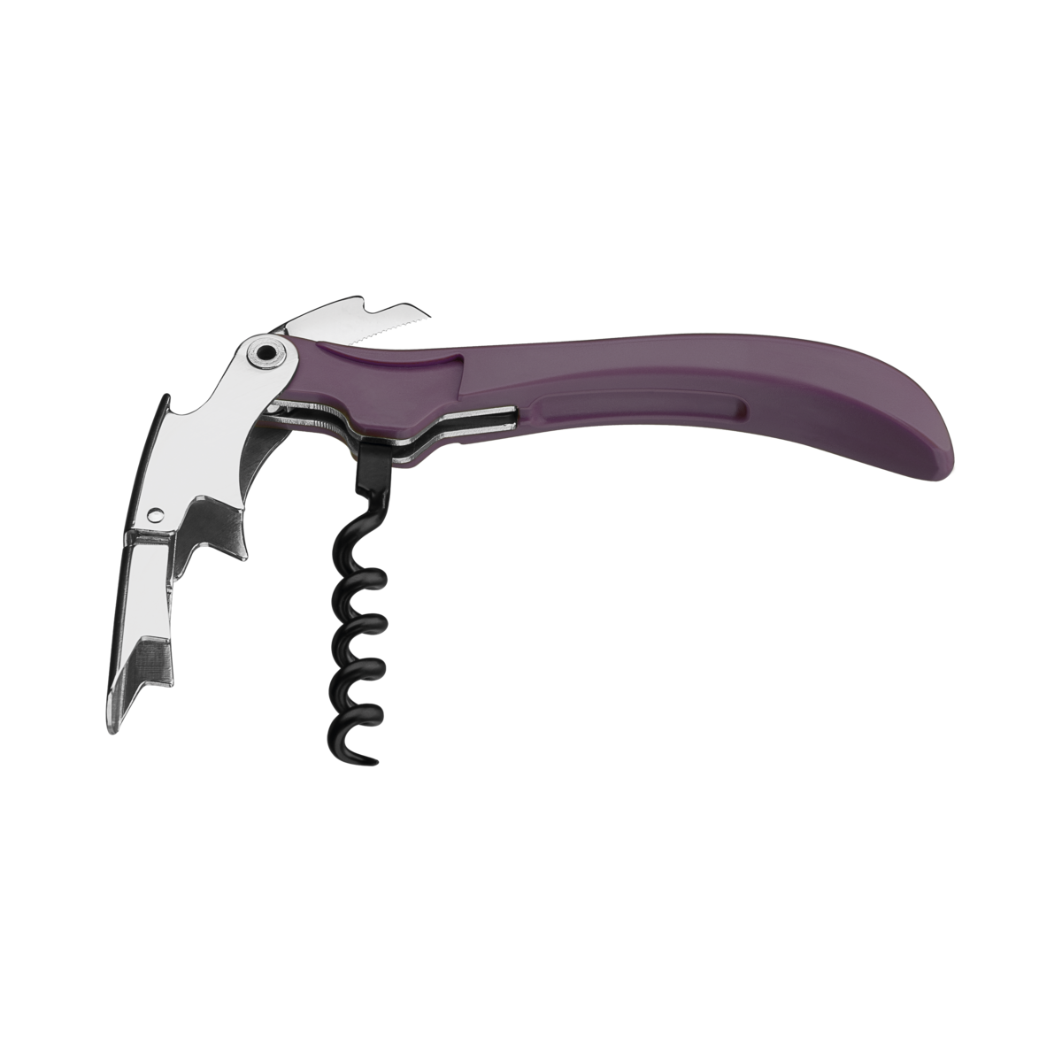 Sacacorchos 2 etapas con abridor Tramontina lila