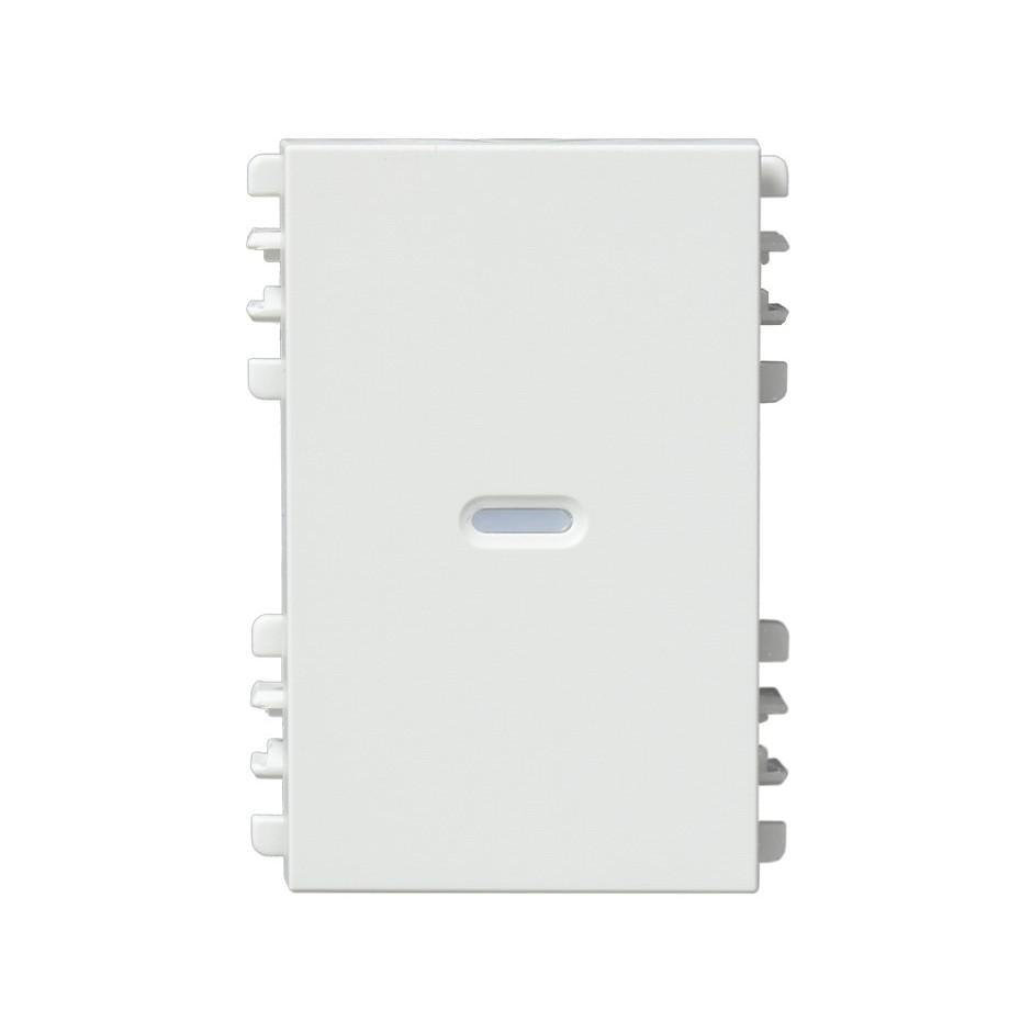 Tecla con visor de 3 módulos blanco Simon 26