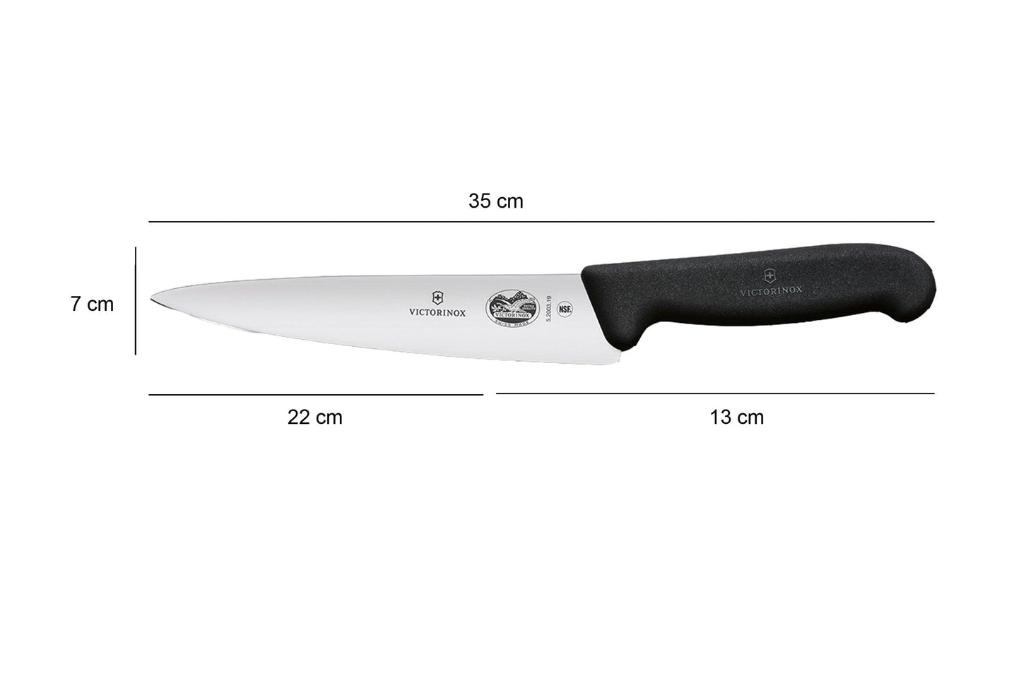CUCHILLO DE COCINA VICTORINOX 22CM (5.2003.22) - GRUPODONPEDRO
