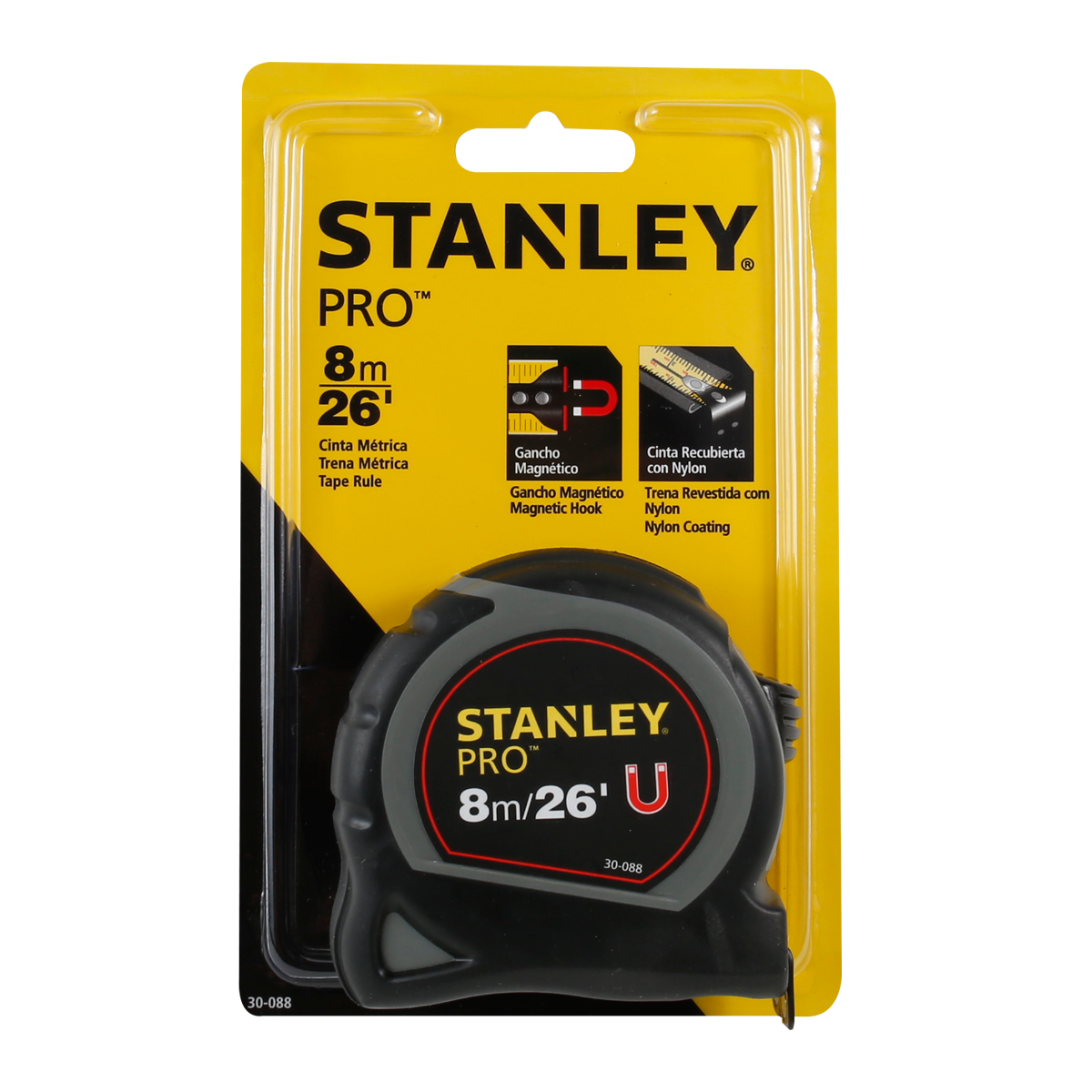 Flexometro magnetico doble cara 8m Stanley