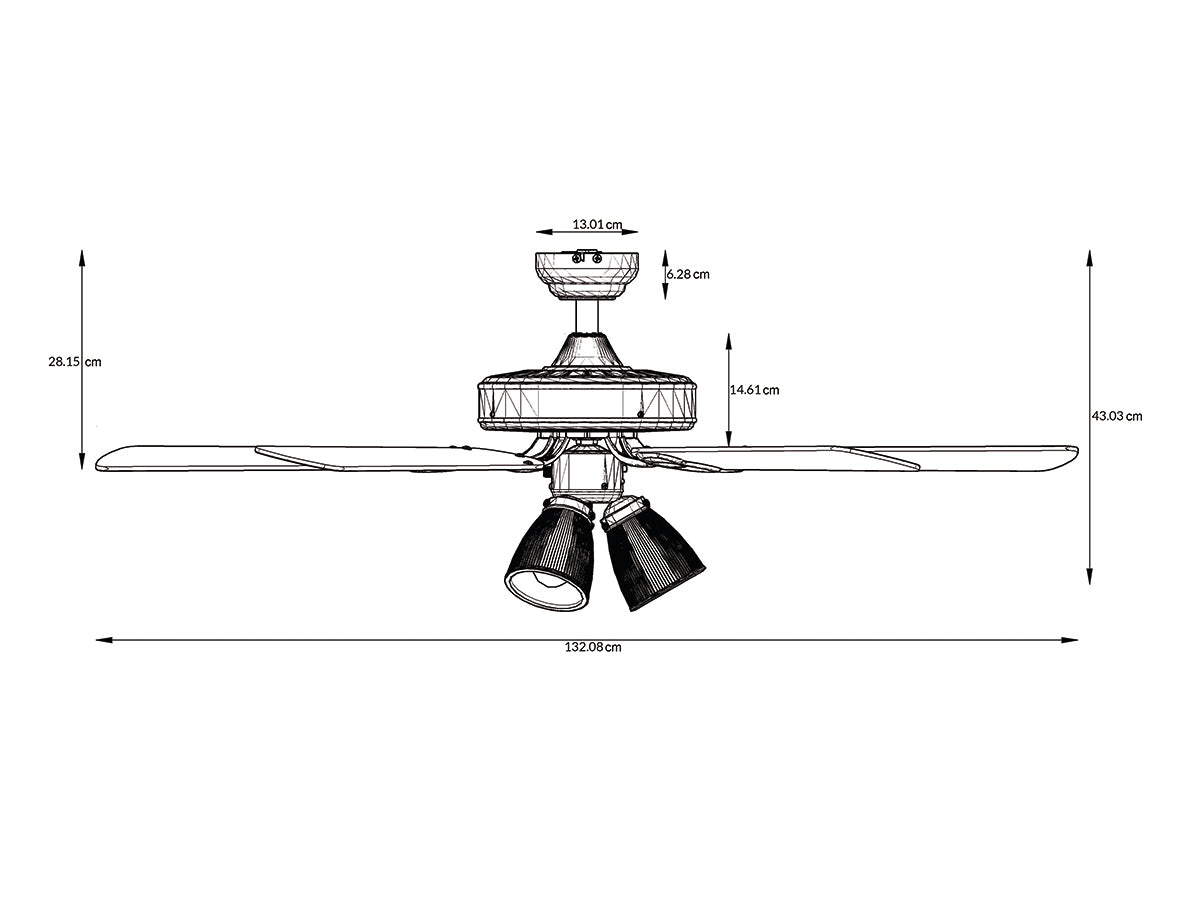 Ventilador architect niquel cepillado de 52'' Coolfan