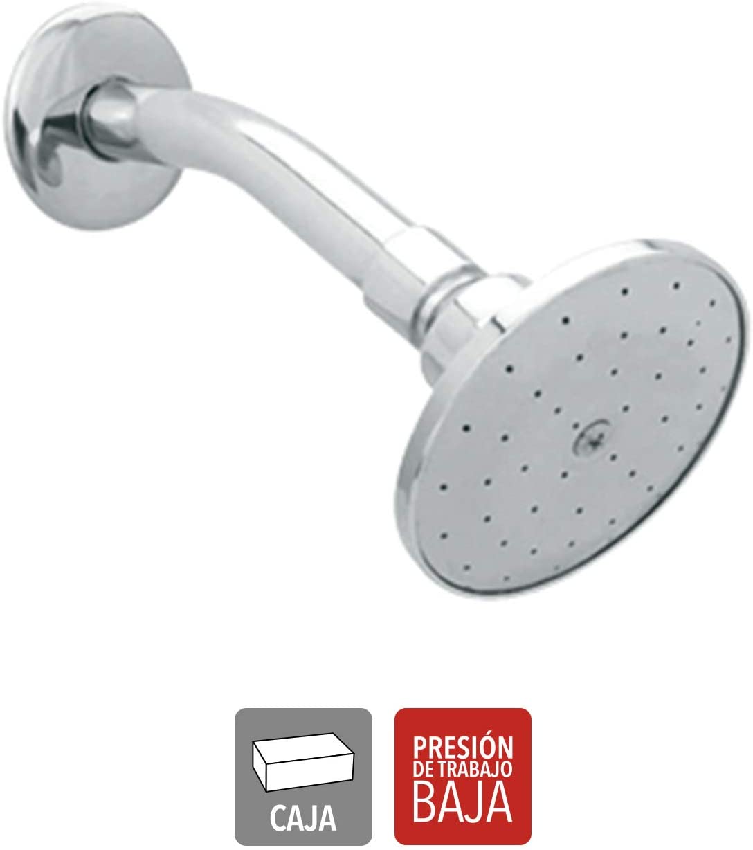 Regadera con brazo y chapeton 4504b Dica