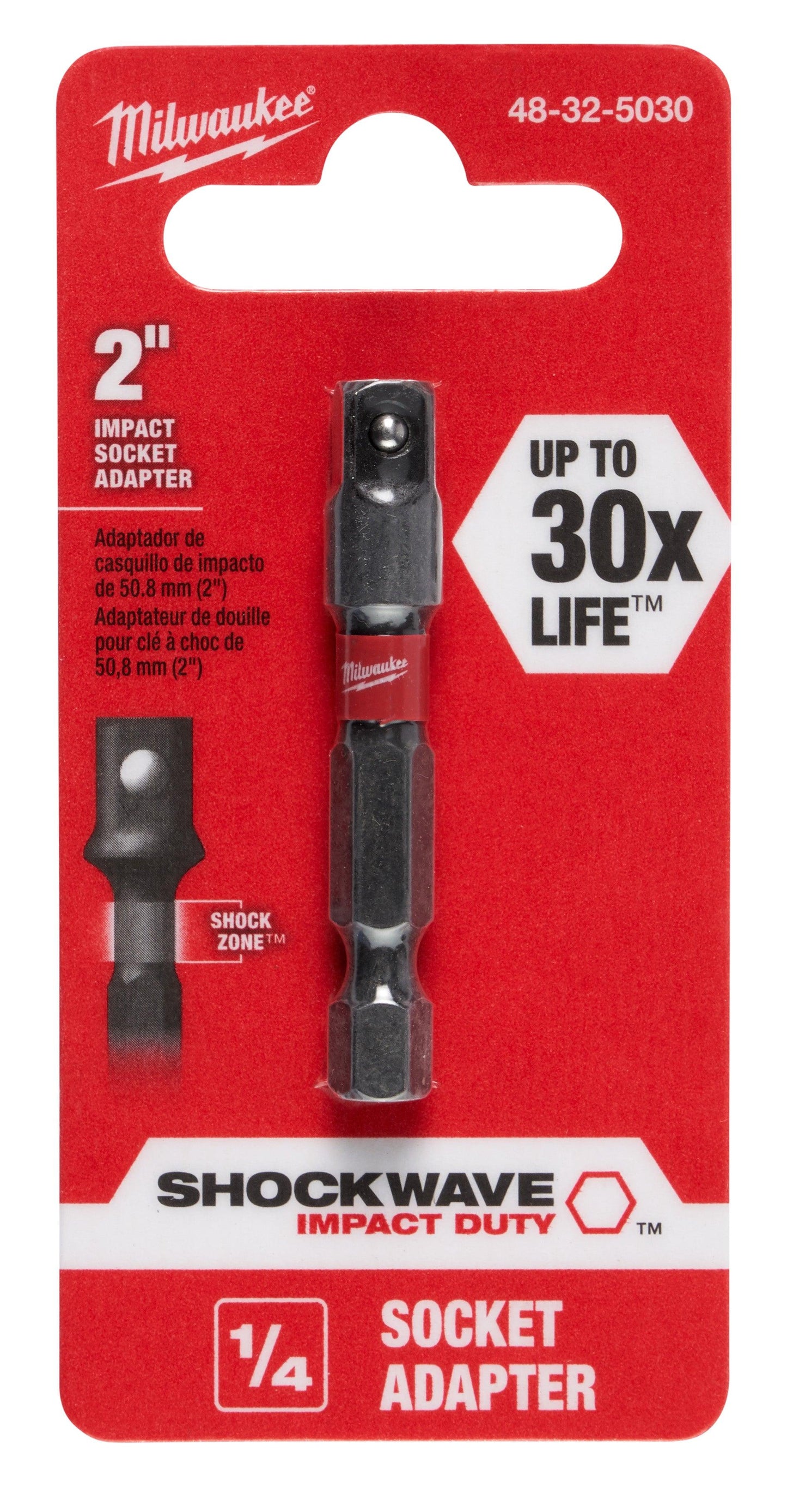 Adaptador de vástago hexagonal de 1/4 "a enchufe de 1/4" - GRUPODONPEDRO