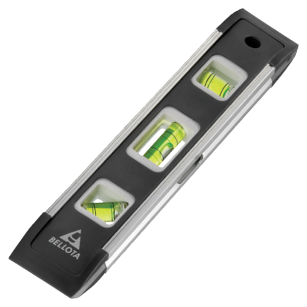 Nivel torpedo con 3 gotas de 9" Bellota