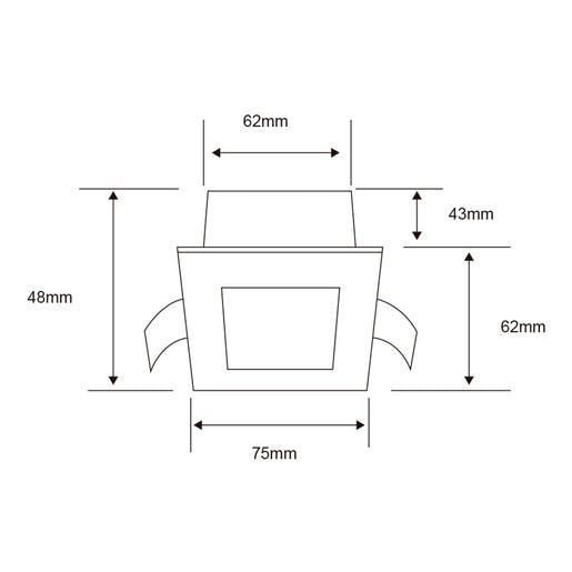DOWNLIGHT PARA INTERIORES ALBA BLANCO TECNOLITE - GRUPODONPEDRO