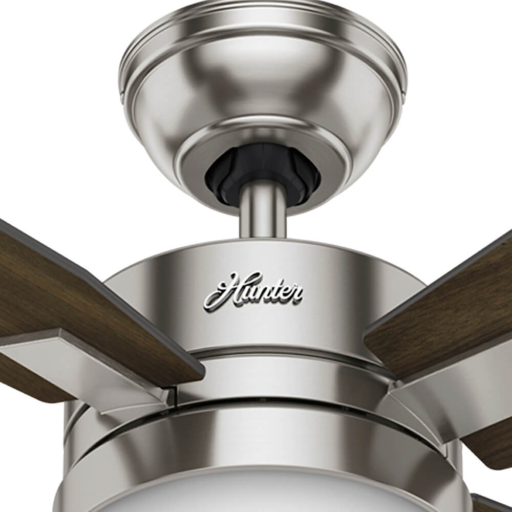Ventilador Mercado de 50" niquel cepillado de aspas reversibles Hunter