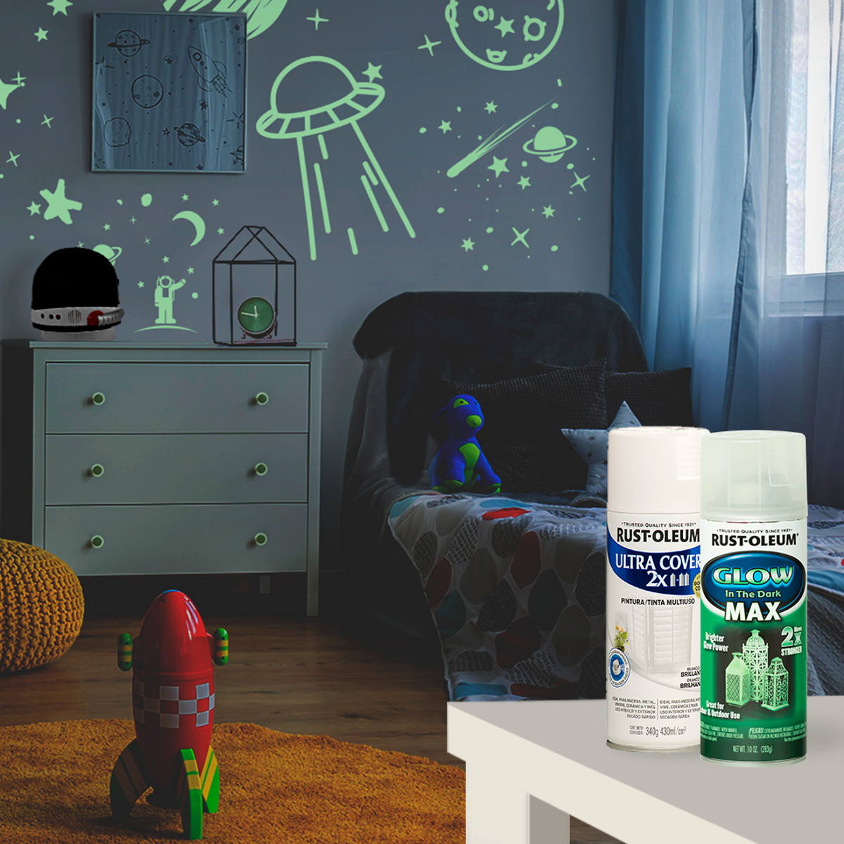 Pintura en aerosol luminiscente 283gr