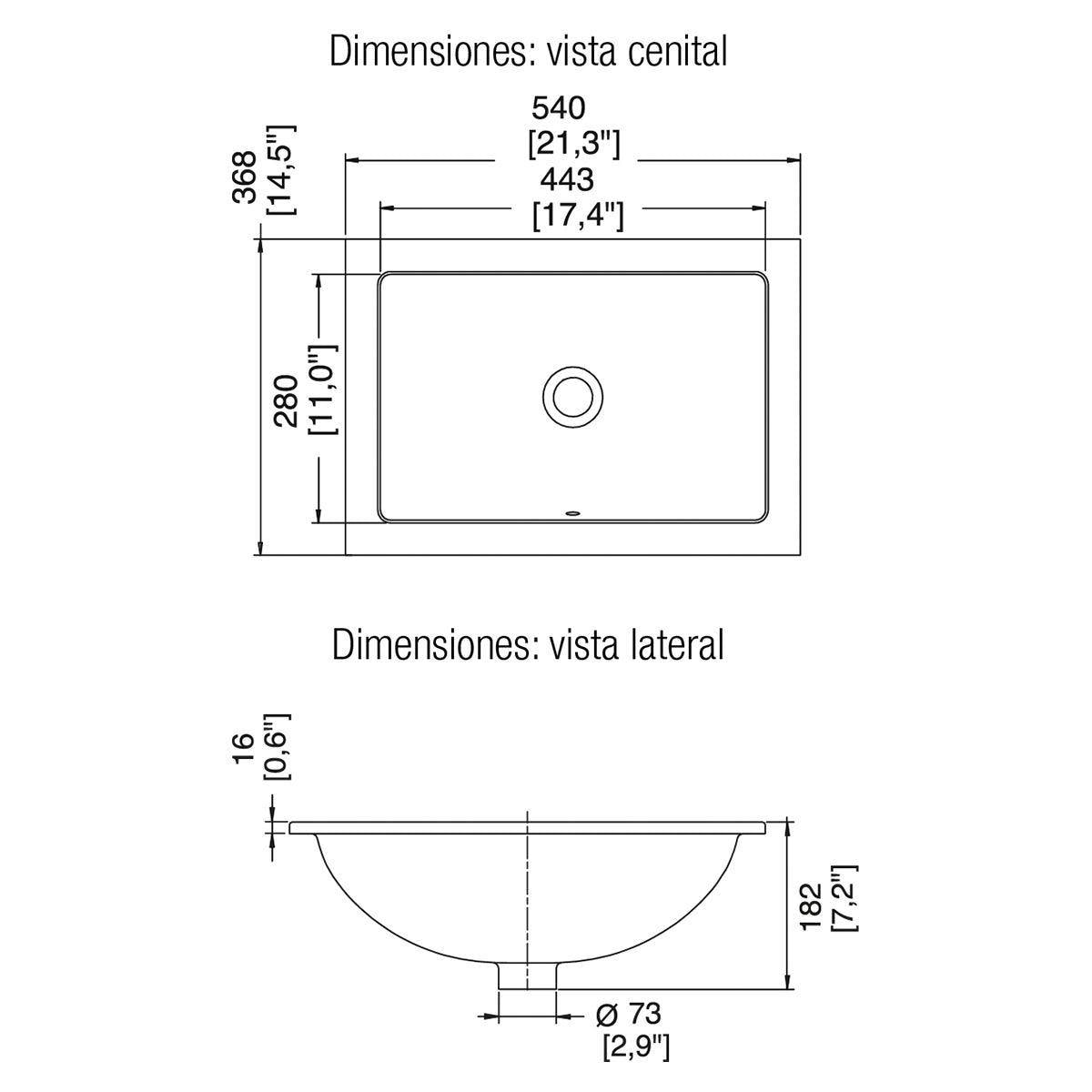 LAVABO LV MARCUS BLANCO SOBRECUBIERTA O BAJO CUBIERTA HELVEX - GRUPODONPEDRO
