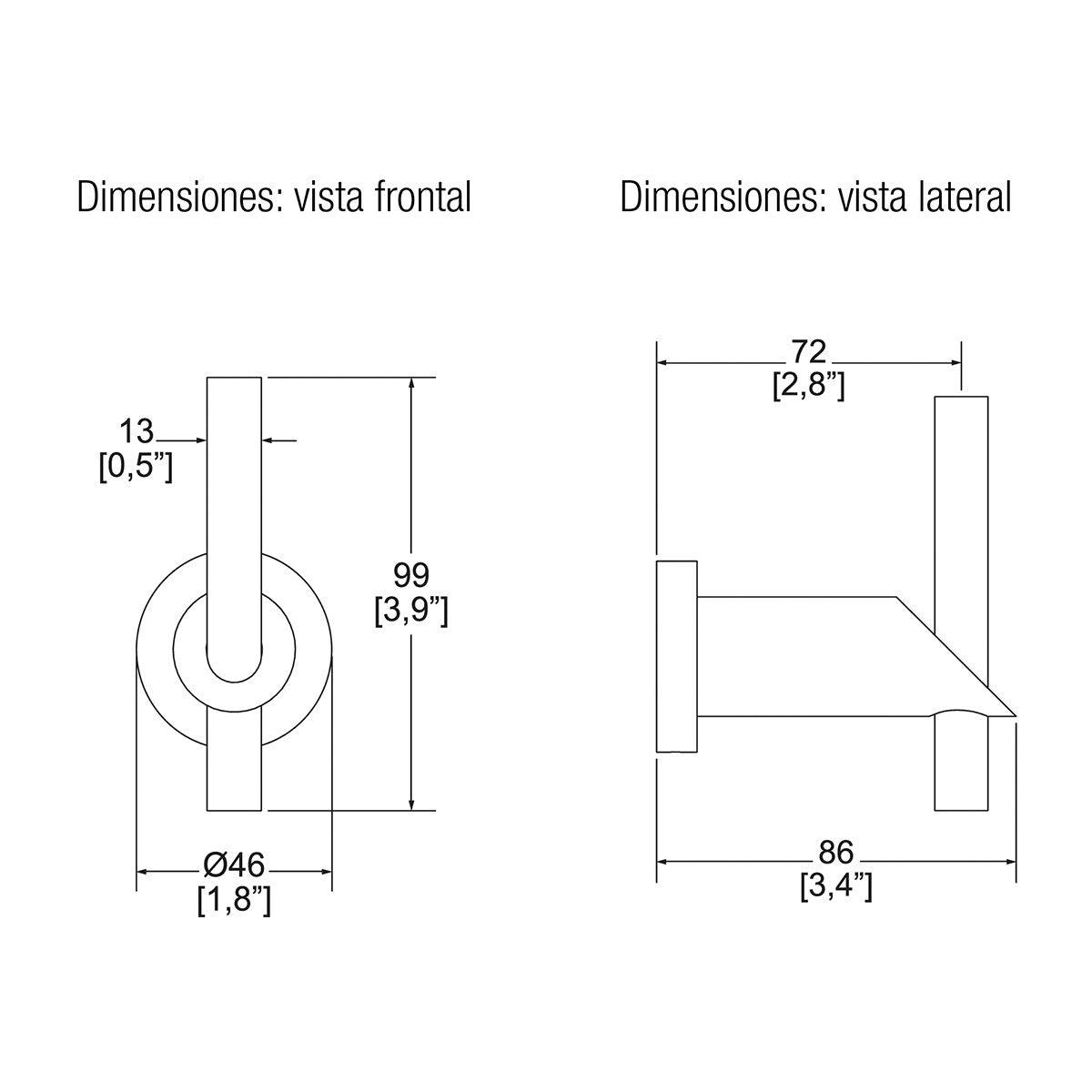 GANCHO SENCILLO NUVA HELVEX CROMO - GRUPODONPEDRO