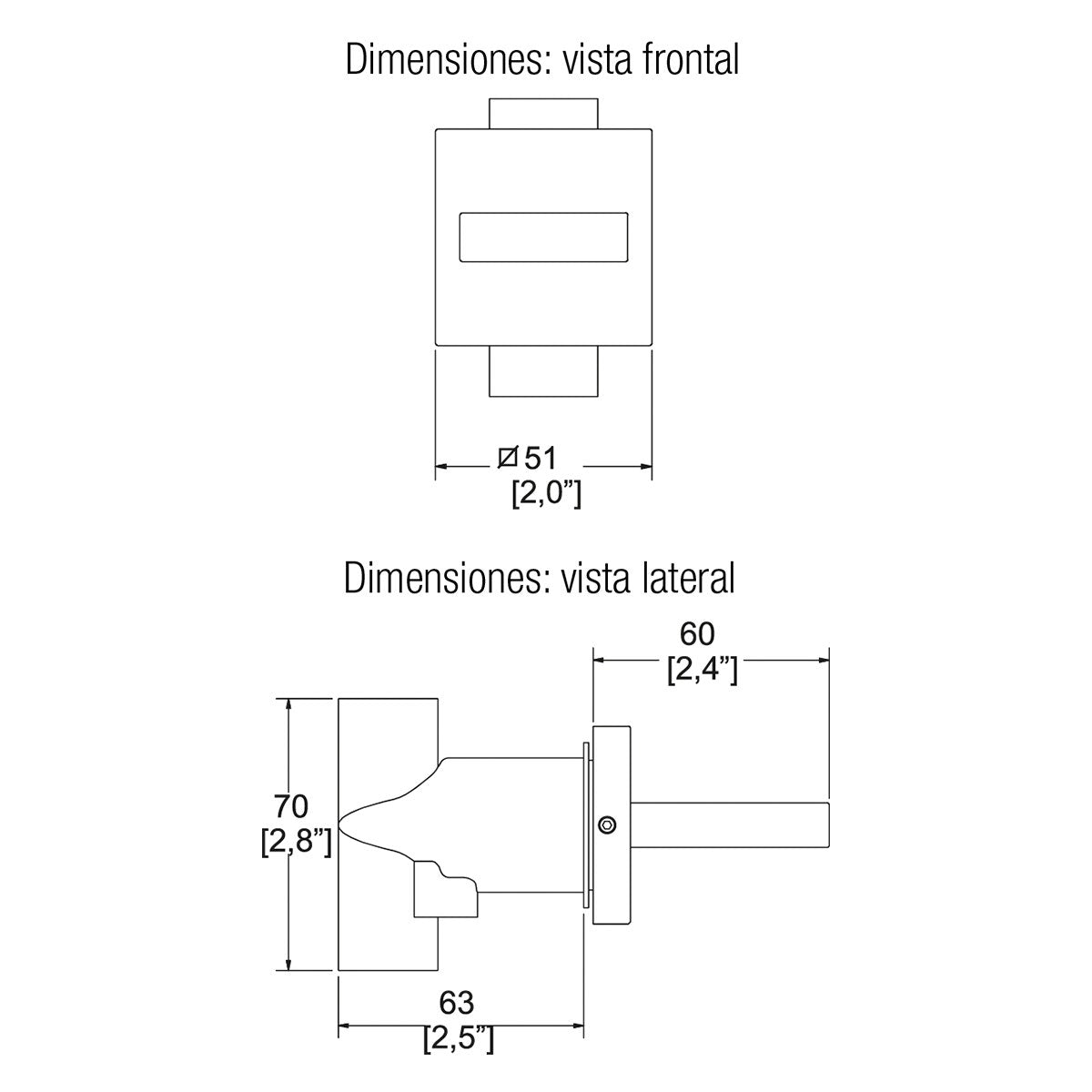 Mezcladora vertika para regadera Helvex mr-1001