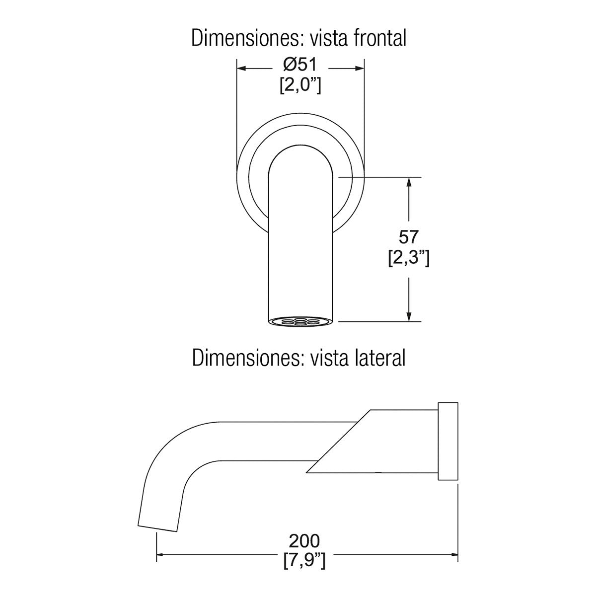 Salida de tina nuva Helvex tv-060