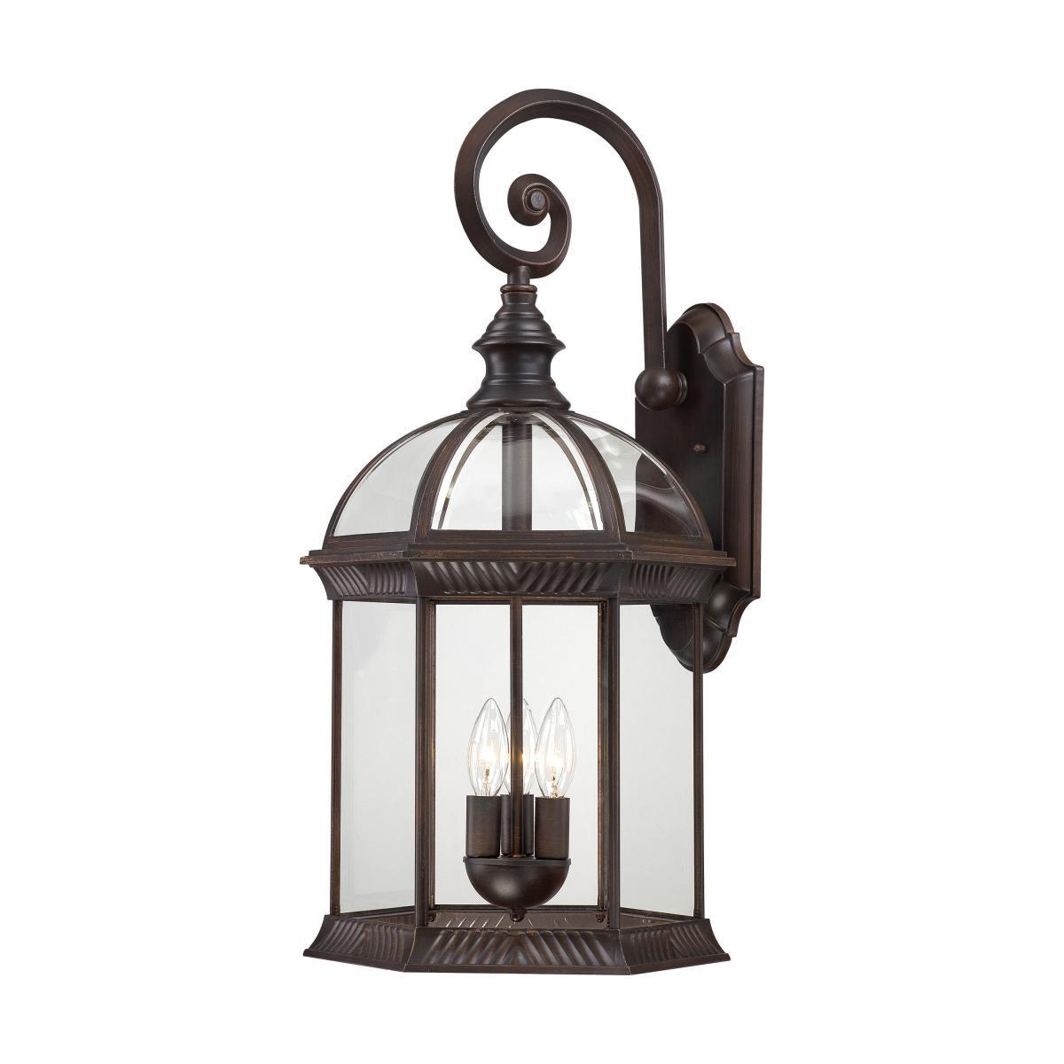 FAROL EXTERIOR BOXWOOD 26" BRONCE RUSTICO SATCO - GRUPODONPEDRO