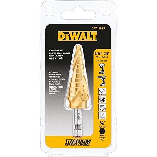 Broca escalonada de impacto 3/16'' - 7/8'' Dewalt
