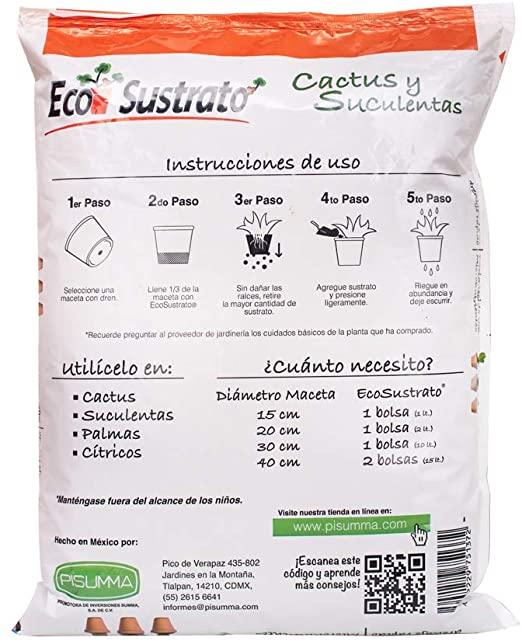 EcoSustrato Cactus y Suculentas 8 LT - GRUPODONPEDRO