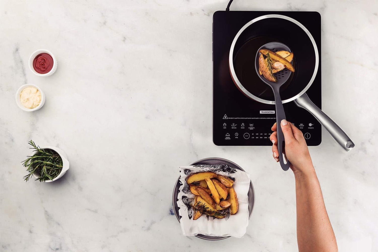 JUEGO DE UTENSILIOS DE NYLON 4 PIEZAS TRAMONTINA - GRUPODONPEDRO