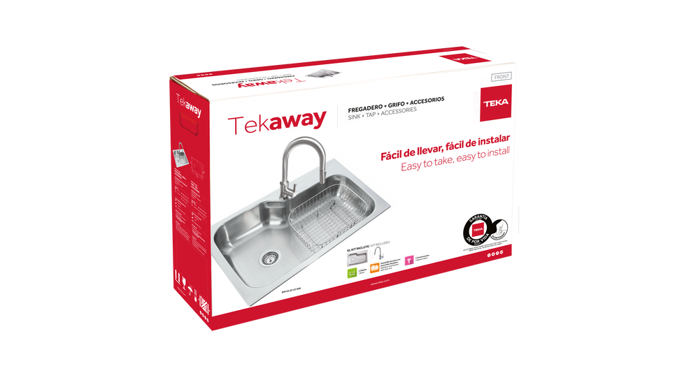 Paquete fregadero Tekaway dm 33.22 1C 938