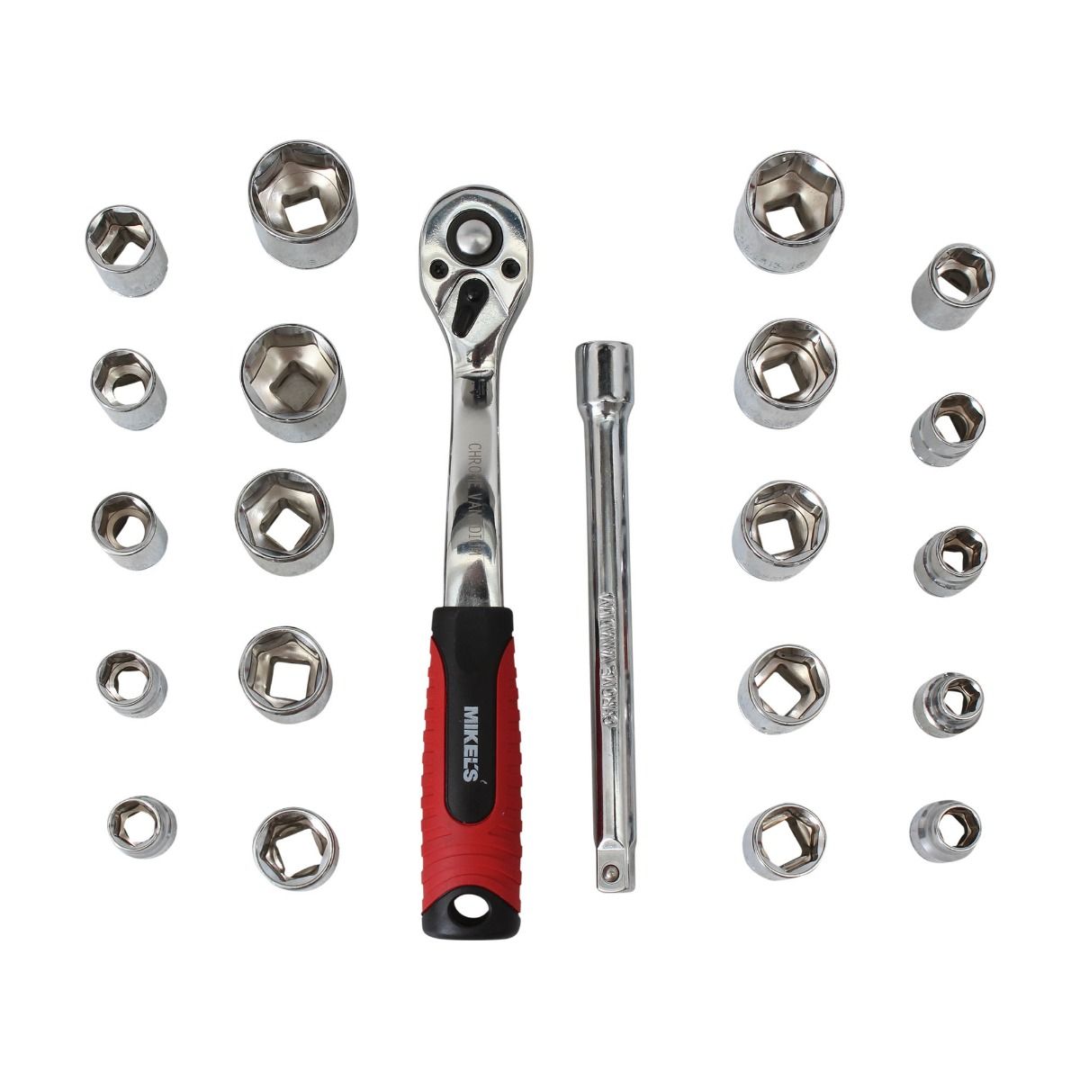 Juego de dados con matraca 3/8'' 22 pzas Mikels