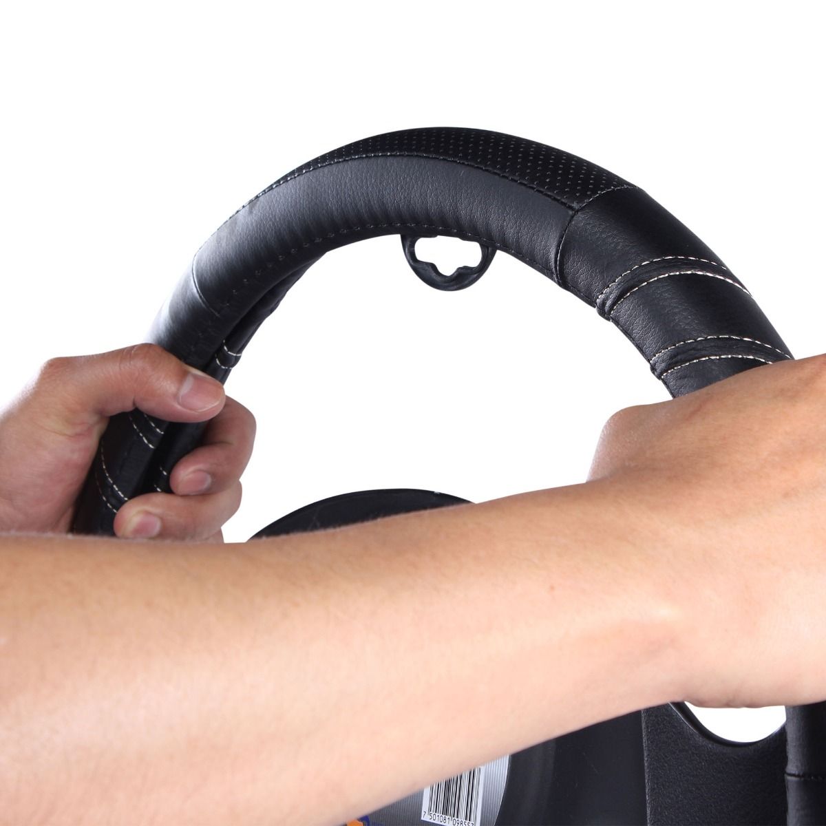 Cubrevolante deportivo de piel negro Mikels