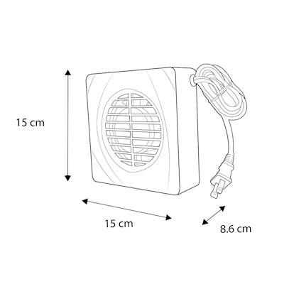 EXTRACTOR DE AIRE ESTEVEZ BLANCO 17M CUBICOS - 1104 - GRUPODONPEDRO