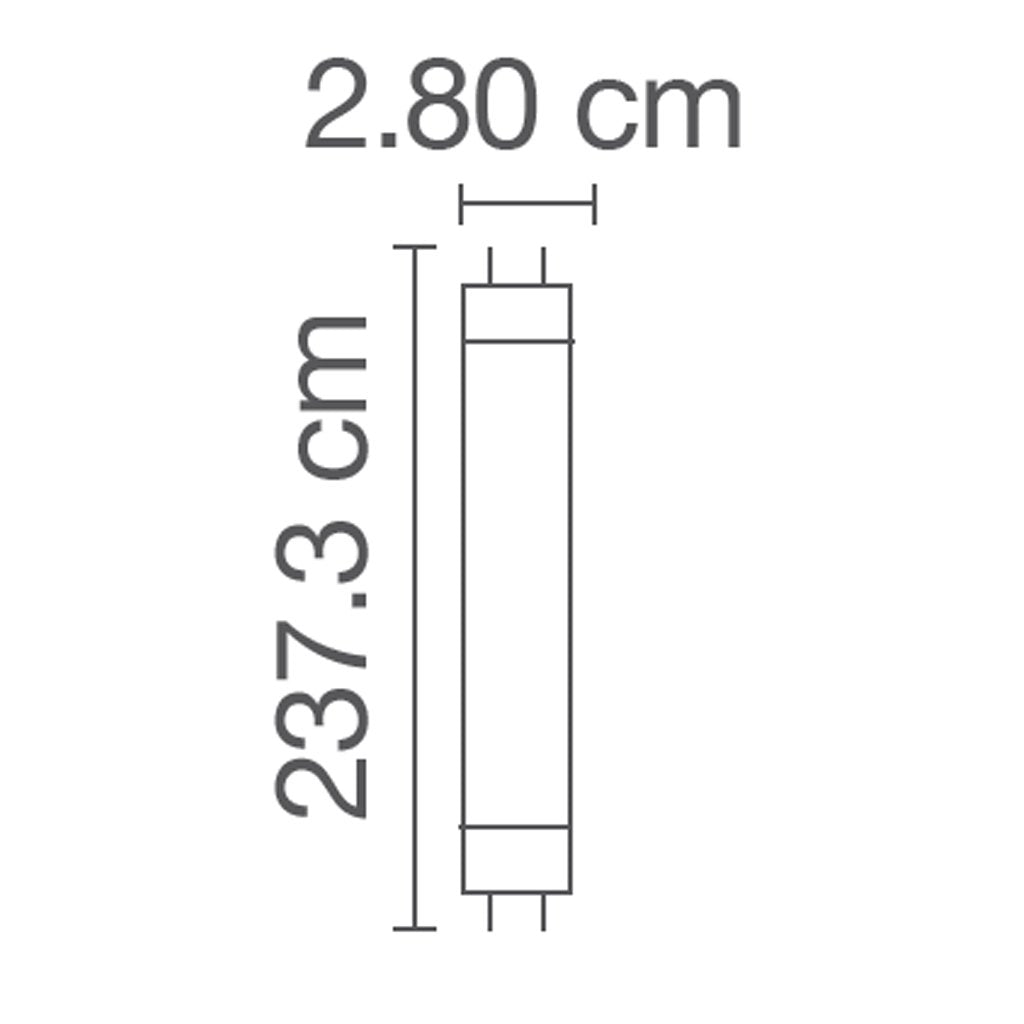 Luminaria led t8 slim superstar 36w - 6500k