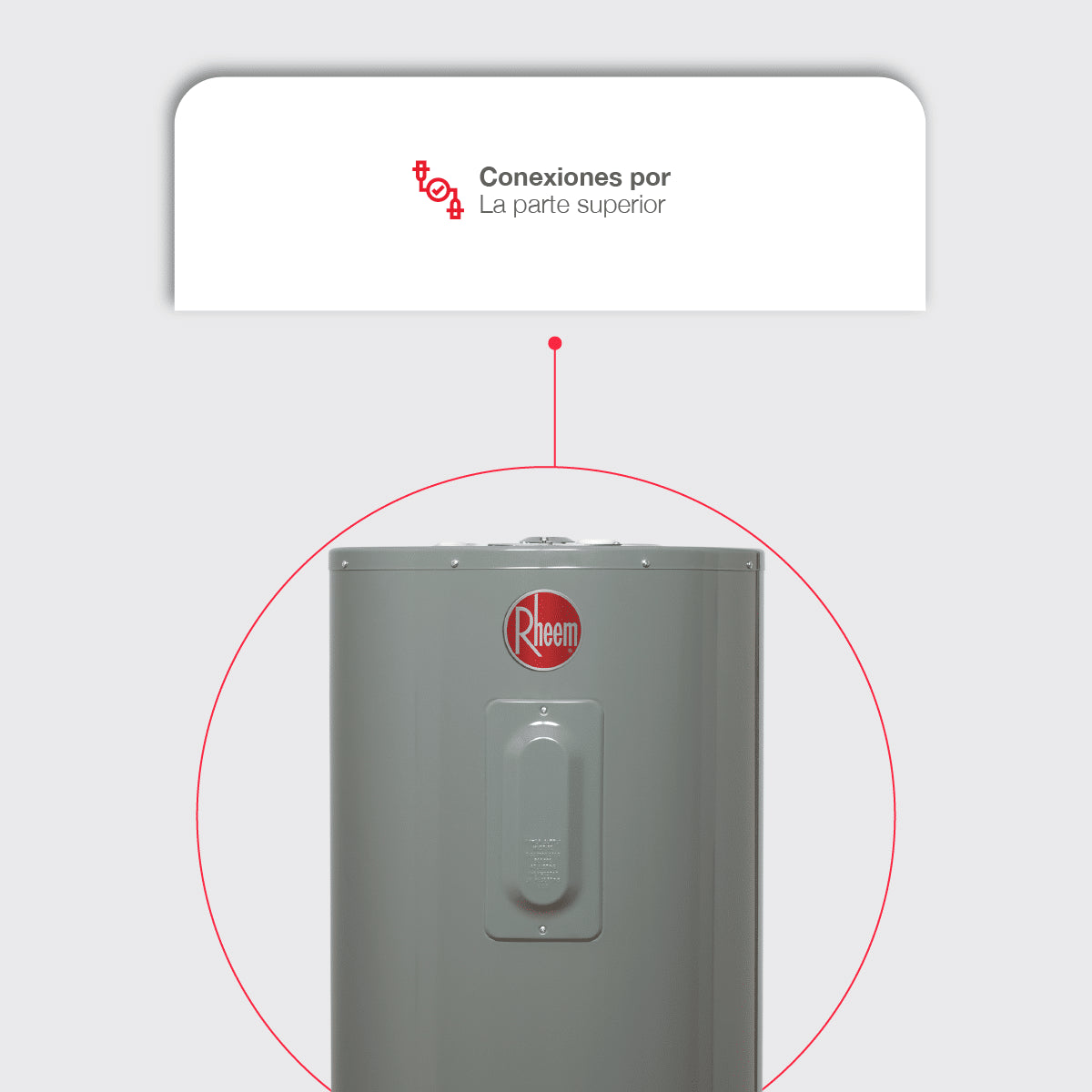 Calentador de deposito eléctrico Rheem de 152 litros 220V para 4 servicios