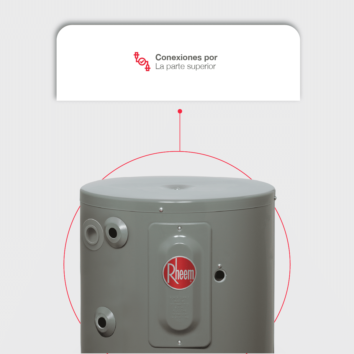Calentador de deposito eléctrico Rheem de 38L 127V para 1 servicio