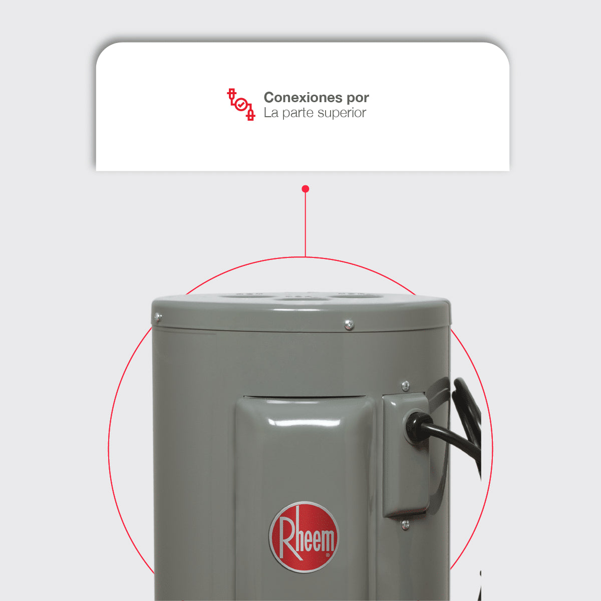 Calentador de deposito eléctrico Rheem de 9L 127V para 1/2 servicio