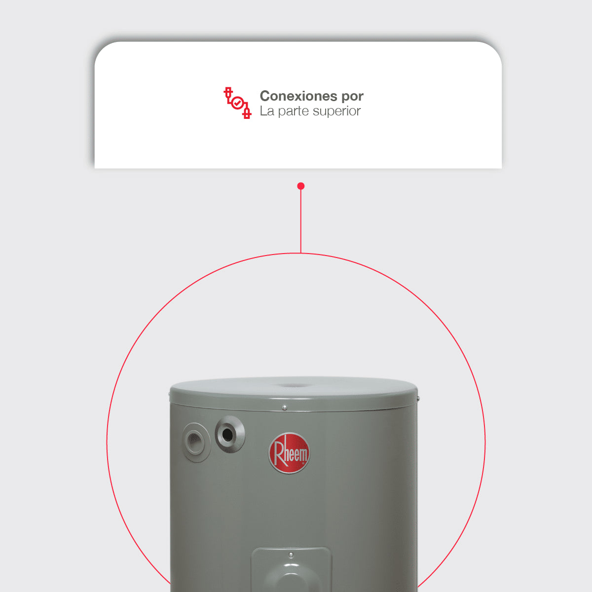 Calentador de deposito eléctrico Rheem de 76L para 2 servicios 220V