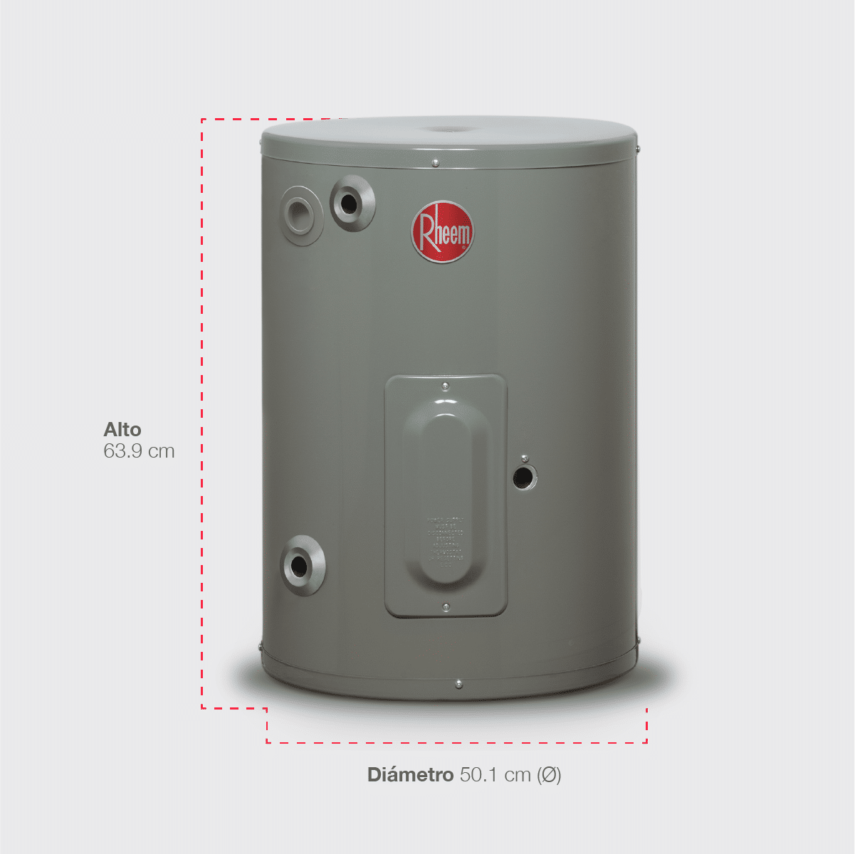 Calentador de deposito eléctrico Rheem de 76L 110V para 2 servicios