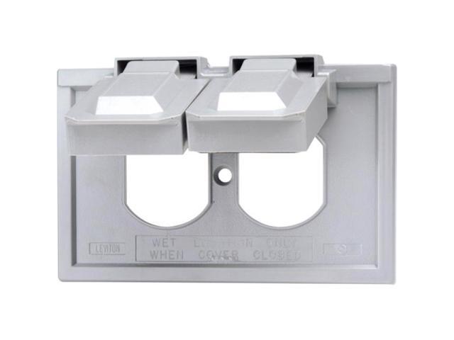 Placa intemperie duplex termoplastica Leviton