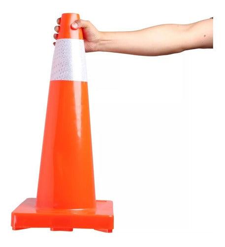 CONO DE SEGURIDAD 70CM CON REFLEJANTE - GRUPODONPEDRO