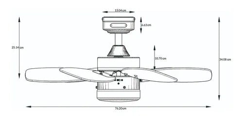 Ventaliador lombardo 30" niquel cepillado Coolfan