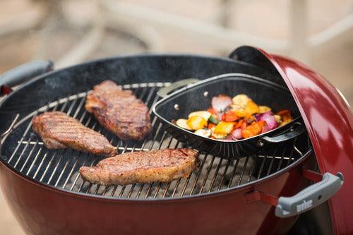 ASADOR CARBON KETTLE PREMIUM 22" CRIMSON - GRUPODONPEDRO