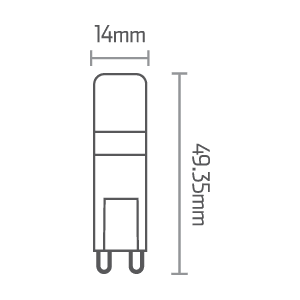 FOCO LED DIMEABLE 2W 3000K G9 - GRUPODONPEDRO