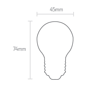 FOCO LED FLEX DE FILAMENTOS G45 3W 2000K E26 - GRUPODONPEDRO