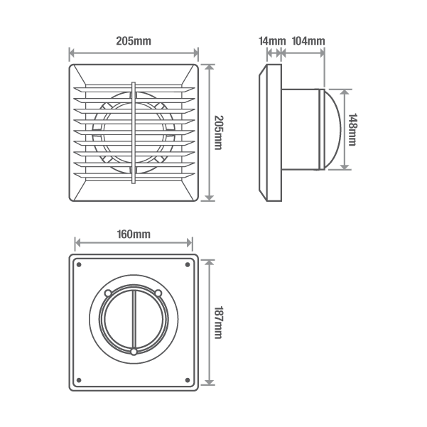 Extractor de aire residencial SLIM 6 - GRUPODONPEDRO