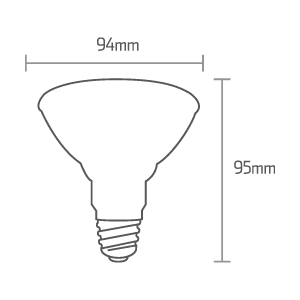 FOCO LED PAR30/27 12W 2700K E26 - GRUPODONPEDRO