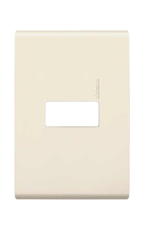 Placa de resina marfil 1 modulo Modus Bticino