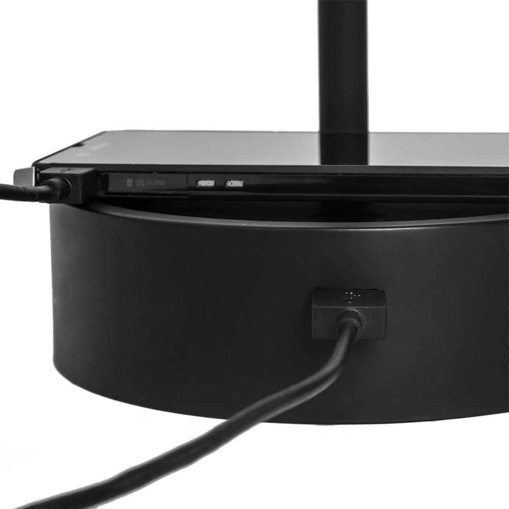 LAMPARA DING DE MESA 4.8W LED NEGRO - GRUPODONPEDRO