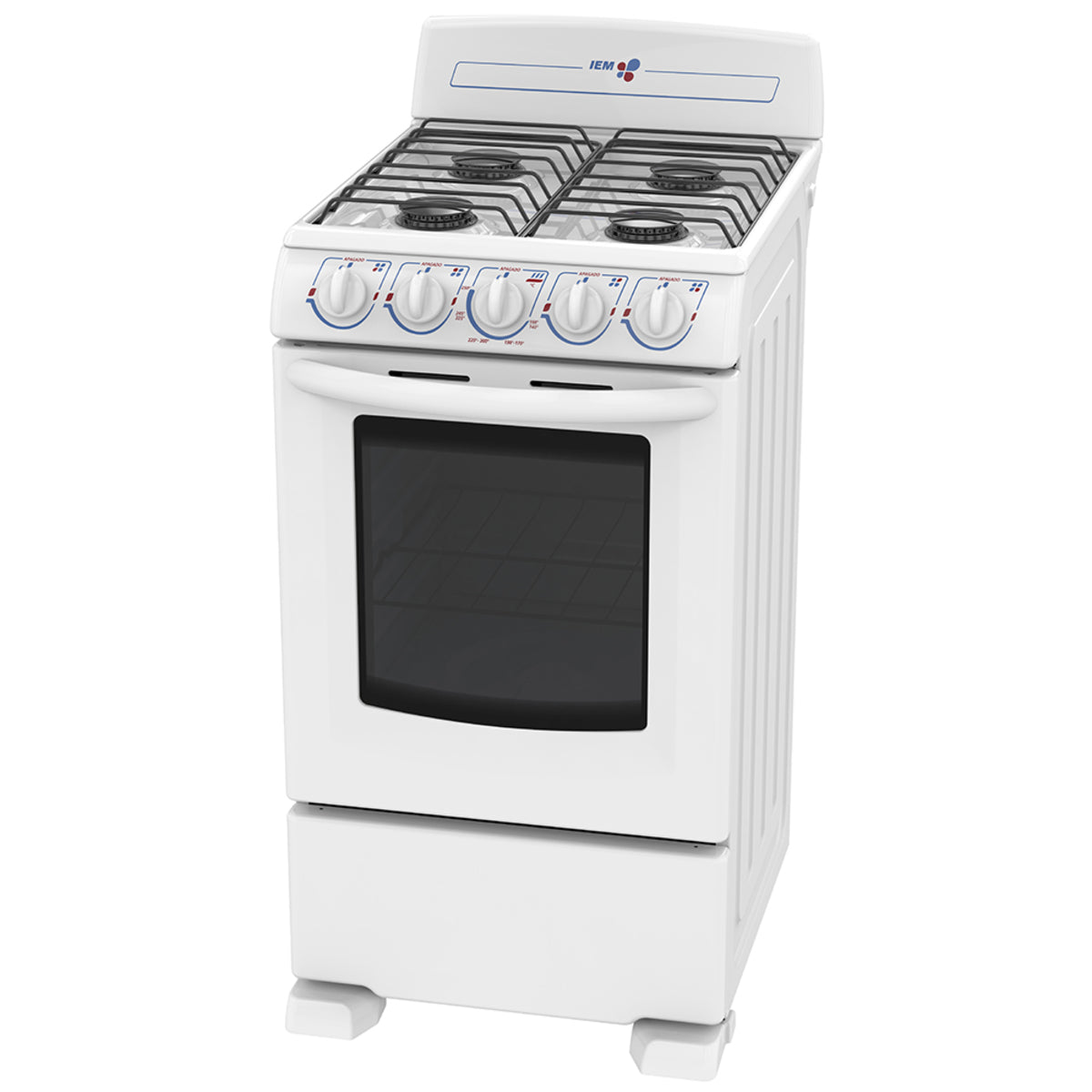 Estufa de piso de 50cm Blanca Mabe