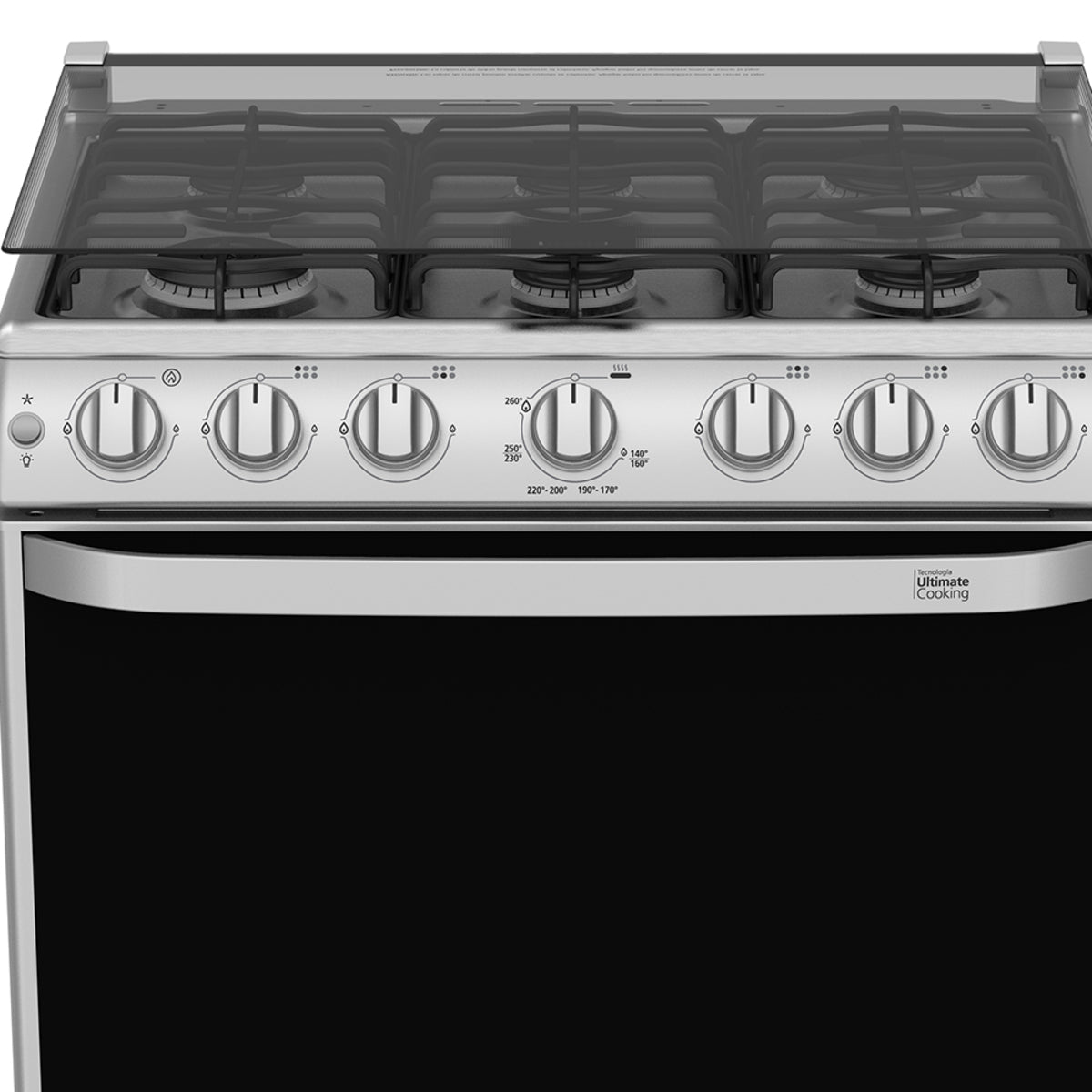 Estufa a gas de 76cm Plata Mercury Mabe