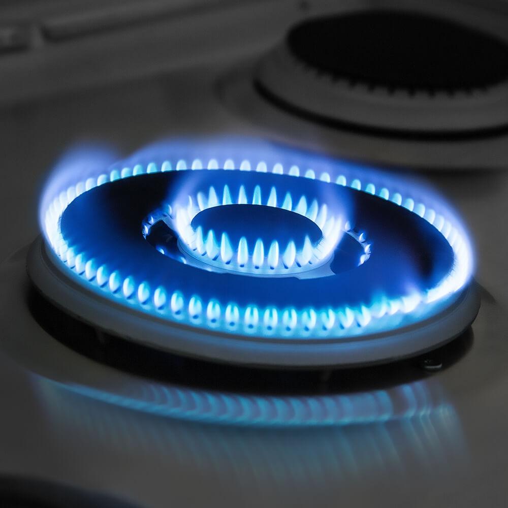 Estufa de piso 76cm 6 quemadores acero inox Mabe