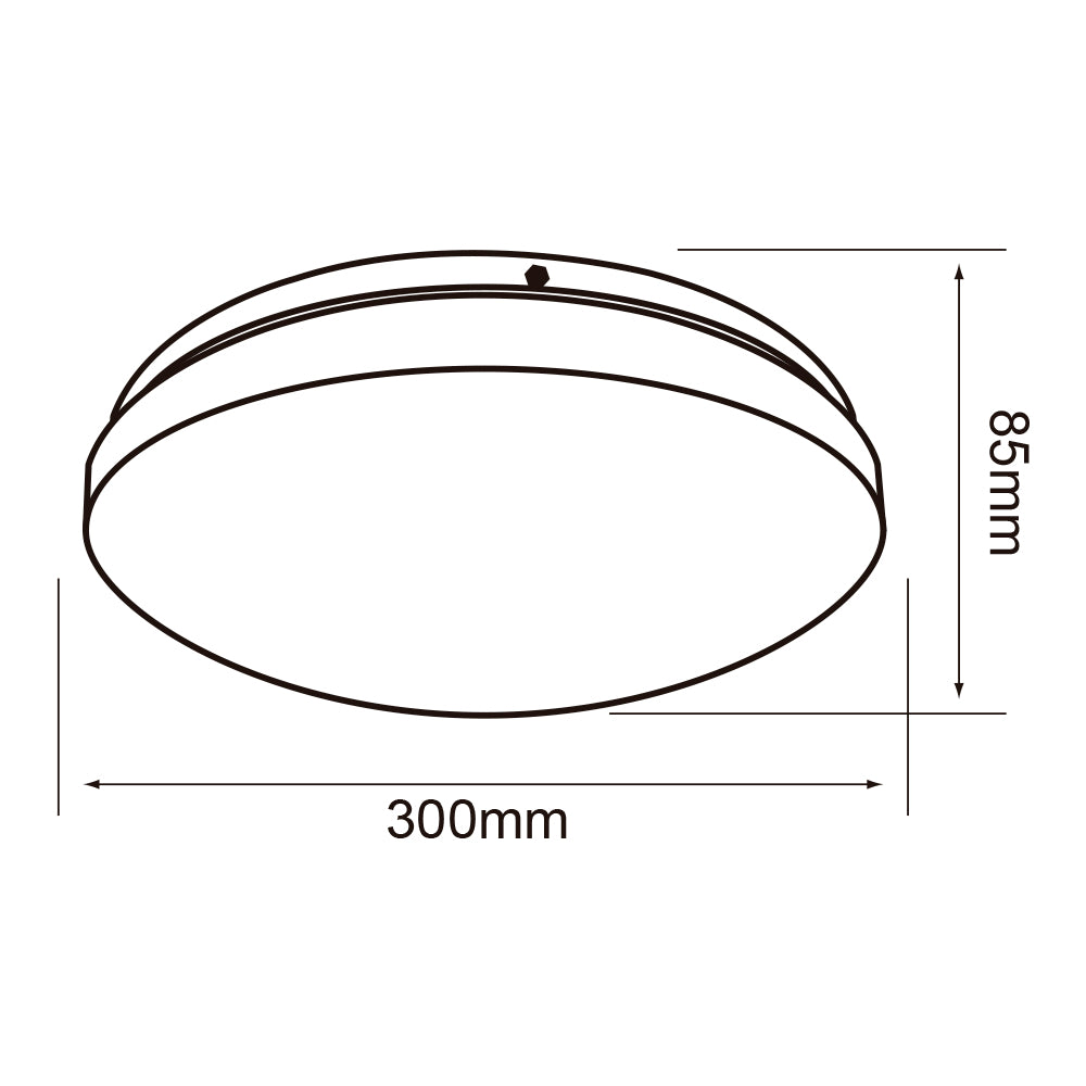 Luminaria plafon anser 16w - 6500k blanco