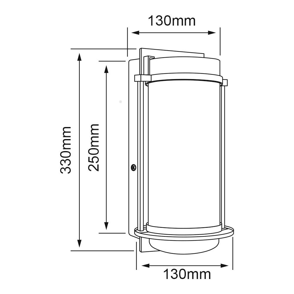 LAMPARA EXTERIOR A MURO | TUTTLE - GRUPODONPEDRO