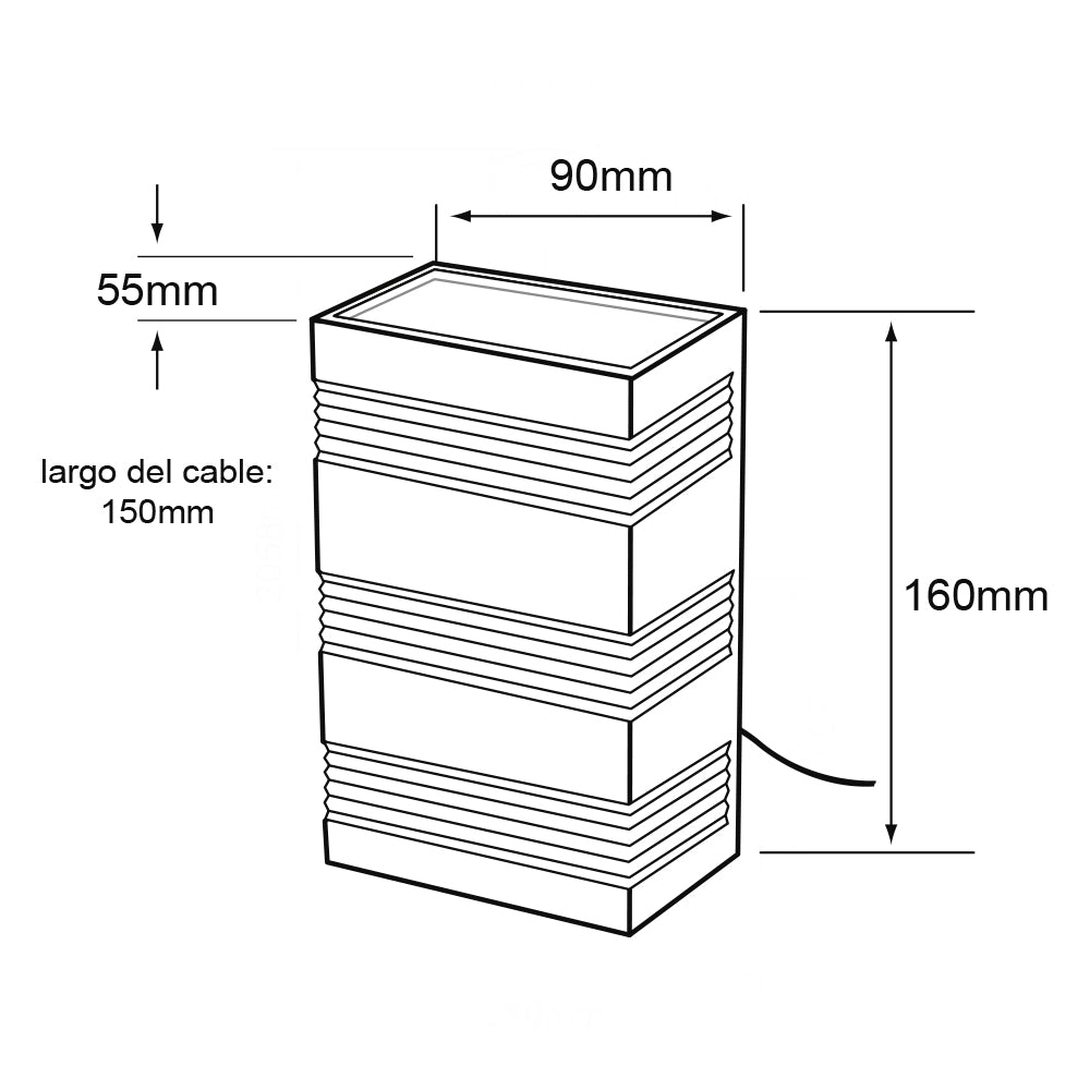 Rawenna / lampara led exterior muro