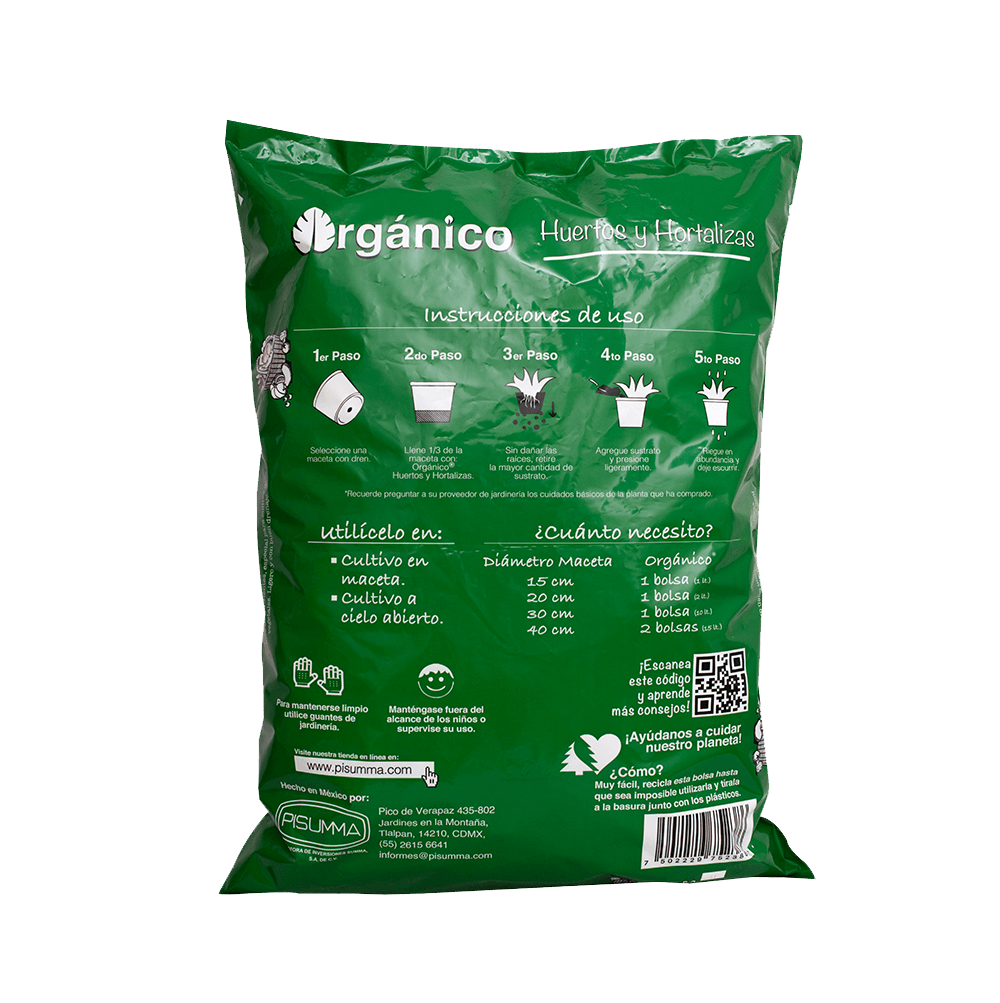 ECOSUSTRATO PARA HUERTOS Y HORTALIZAS 30 Kg - GRUPODONPEDRO