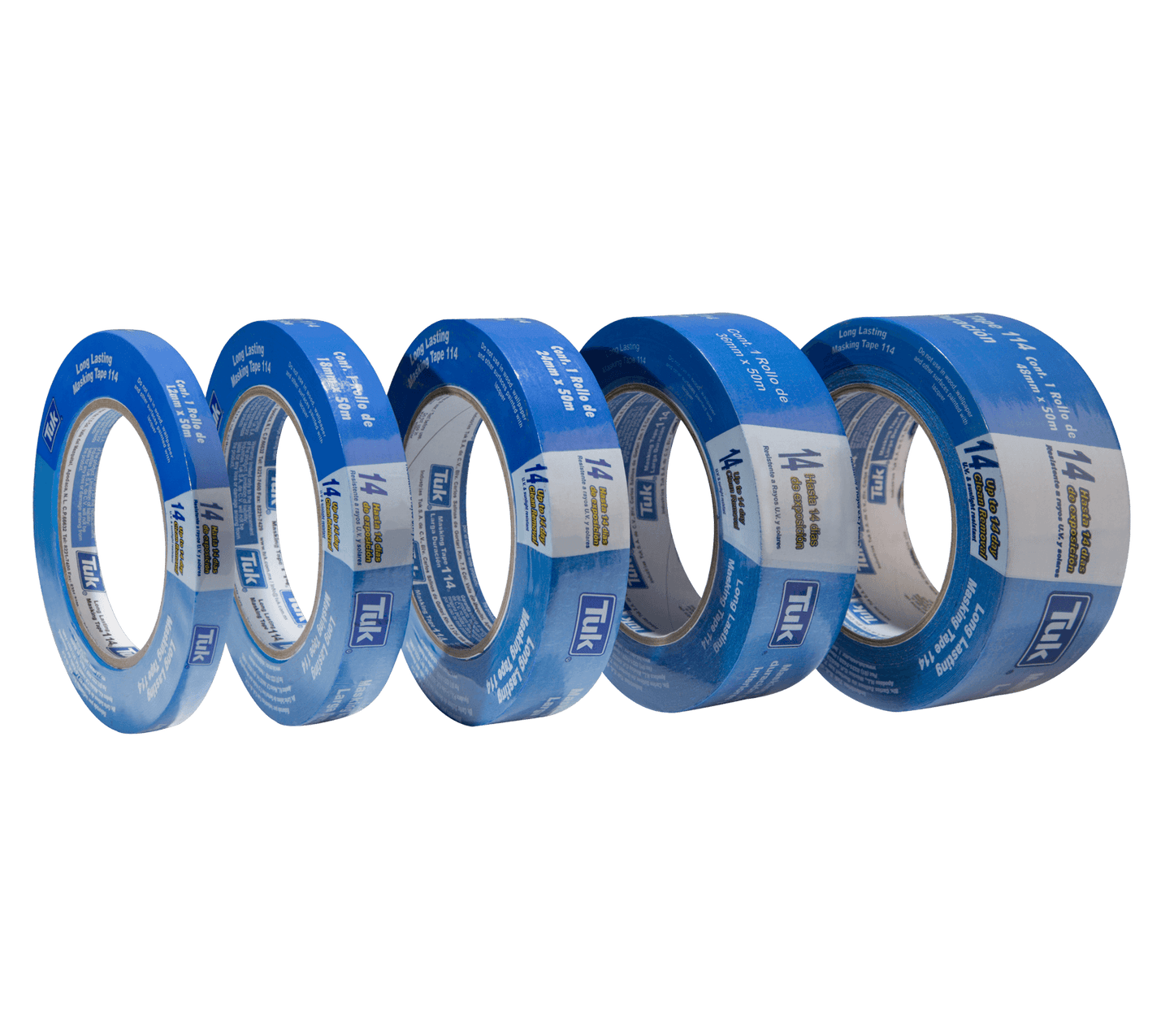 CINTA 114 MASKING AZUL LARGA DURACION 50M - GRUPODONPEDRO