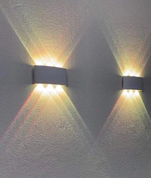 Arbotante Jach rectangular led 6w efecto especial blanco