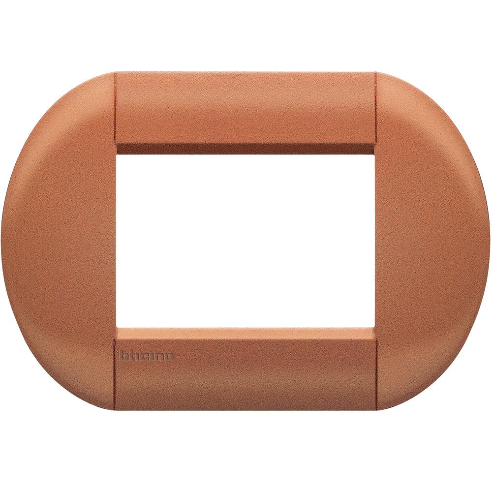 Placa de 3 modulos siena Livinglight Bticino