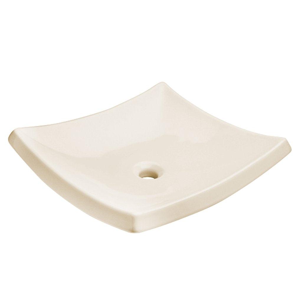 LAVABO TRAZZO DE SOBREPONER SIN REBALSE – MARFIL - GRUPODONPEDRO